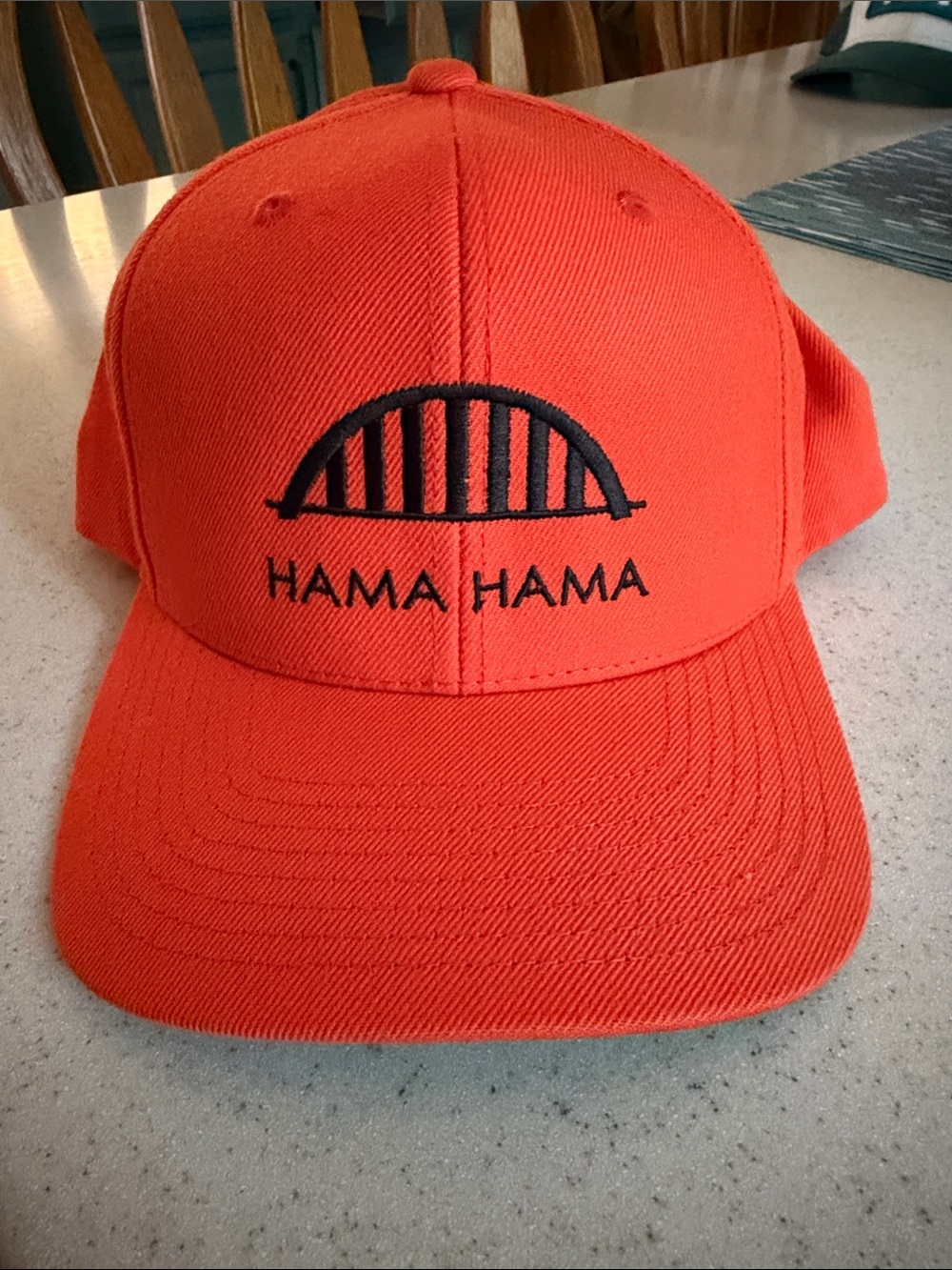 Hama Hama oysters Embroidered Logo Orange Cap